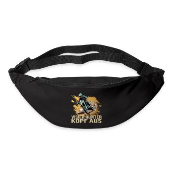Visier runter Kopf aus - Motocross - Gürteltasche - Schwarz - Vorne
