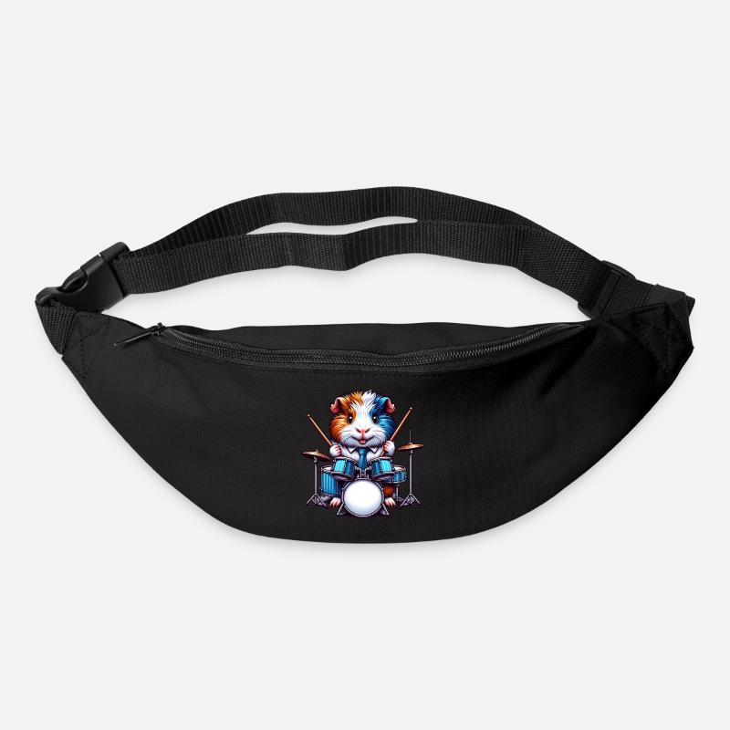 Cool guinea pig drummer - Bum bag - black
