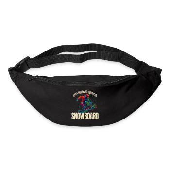 Piste - Snowboard - Perfektion - Gürteltasche - Schwarz - Vorne