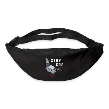 Stay Coo Bird | Funny Cool Pigeon Birding - Gürteltasche - Schwarz - Vorne
