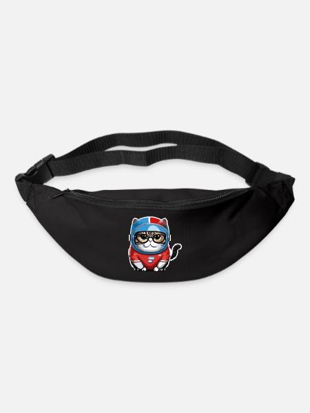 Katze Weltraum Space Cat Astronaut - Gürteltasche - Schwarz