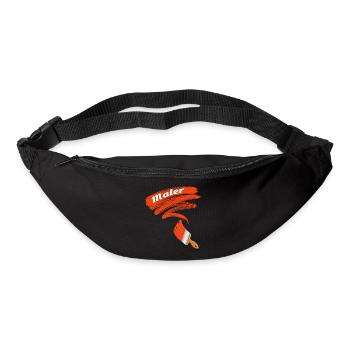 Kreativer Malpinsel Schriftzug - Gürteltasche - Schwarz - Vorne