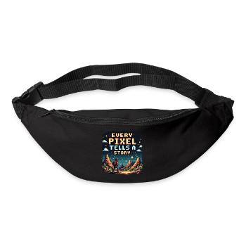 Chaque pixel raconte une histoire - Retro Gaming - Sac banane - noir - Devant