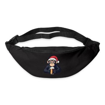 Monkey Christmas Beer - Bum bag - black - Front