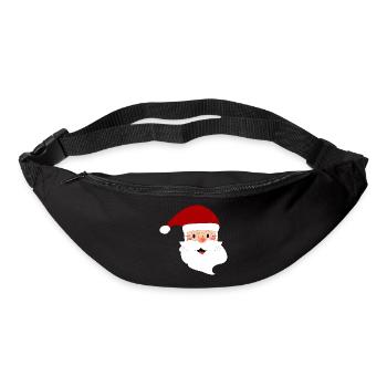PÈRE NOËL. NOËL. JOYEUX NOËL. MERRY CHRISTMAS - Sac banane - noir - Devant