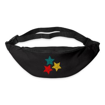 ETOILE. NOËL. JOYEUX NOËL. MERRY CHRISTMAS - Sac banane - noir - Devant