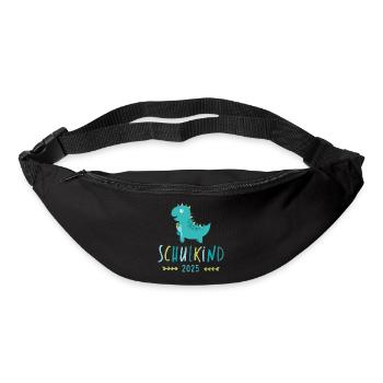 Schulkind 2025 Dino - Gürteltasche - Schwarz - Vorne