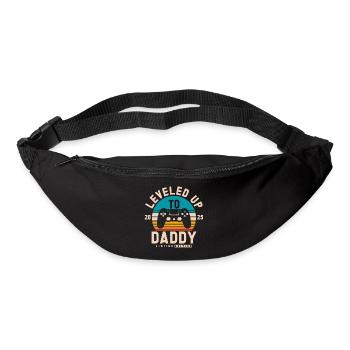 Promu au rang de Papa 2025 - Sac banane - noir - Devant