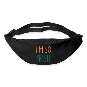 JE SUIS TELLEMENT IRLANDAIS Irlande Irlande - Sac banane - noir - Devant