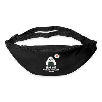 Hug me - Onigiri filled with love and tuna - Gürteltasche - Schwarz - Vorne
