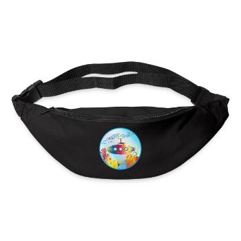 Colorful submarine in tropical coral reef - Bum bag - black - Front