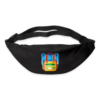 Colourful retro satchel for cool kids - Bum bag - black - Front