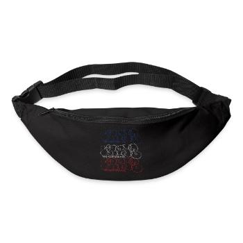 Graffiti Art Collage Print (Parisian Bubble Style - Bum bag - black - Front