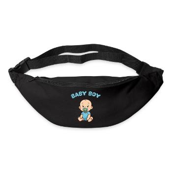 Imprimé Bébé Garçon Mignon - Sac banane - noir - Devant