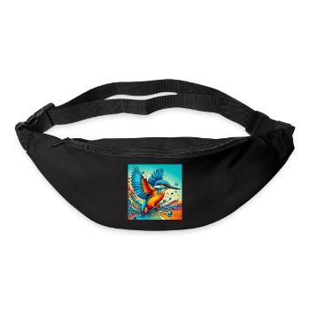 martin-pêcheur - Sac banane - noir - Devant