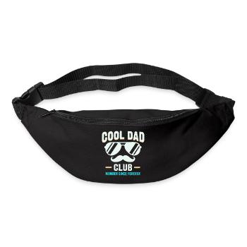 Cool Dad Club, Lustiges Vatertag Papa Hoodie - Gürteltasche - Schwarz - Vorne