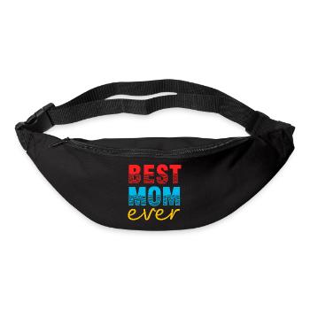 momBest Mom Ever Gift Shirt - Bum bag - black - Front