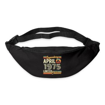 April 1975 51st Anniversary Gift - April 1975 - Bum bag - black - Front