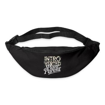 Introvertierter Pflanzenelternteil - Gürteltasche - Schwarz - Vorne