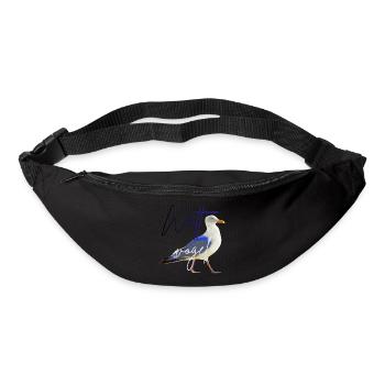 Nordsee Möwe Wattvogel Ostsee - Gürteltasche - Schwarz - Vorne