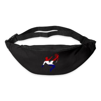 Retournée en pied Football néerlandais - Sac banane - noir - Devant