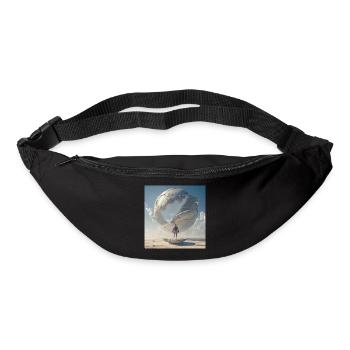 Boxer in front of the orbital spiral - Bum bag - black - Front
