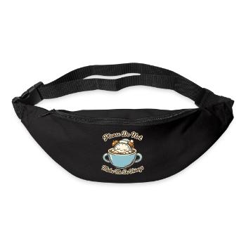 Bitte Nicht Stören: Kaffeebärchen - Gürteltasche - Schwarz - Vorne