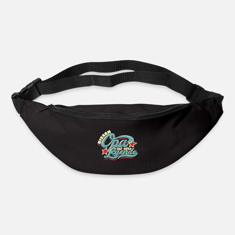 Opa eine Legende - Gürteltasche - Schwarz