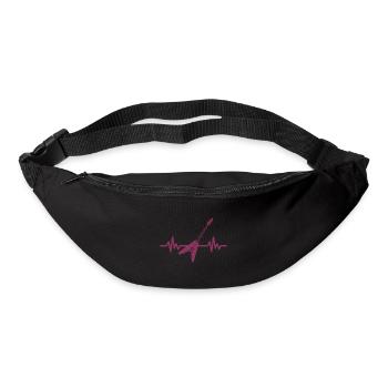 Heartbeat Guitar - Rock 'n' Roll Punk Band Metal - Bum bag - black - Front