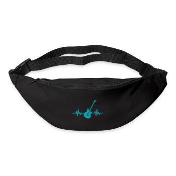 Heartbeat Guitar - Rock 'n' Roll Punk Band Metal - Bum bag - black - Front