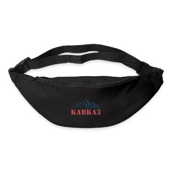 Kavkaz Caucase Tchétchénie Daghestan Cadeau - Sac banane - noir - Devant