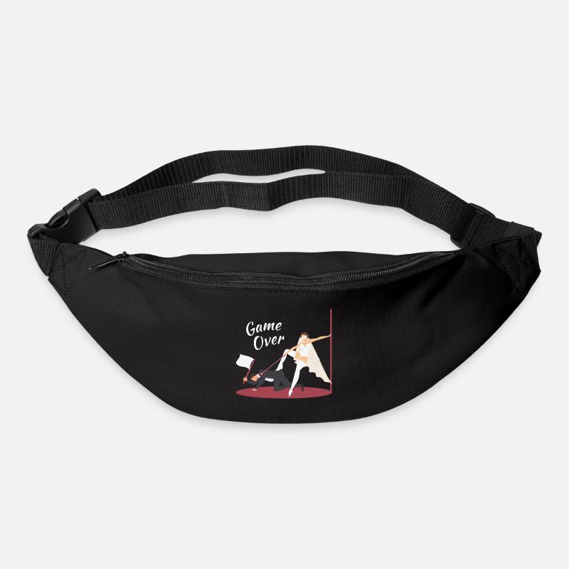 JGA Married – Game Over Bride – Bachelor - Bum bag - black