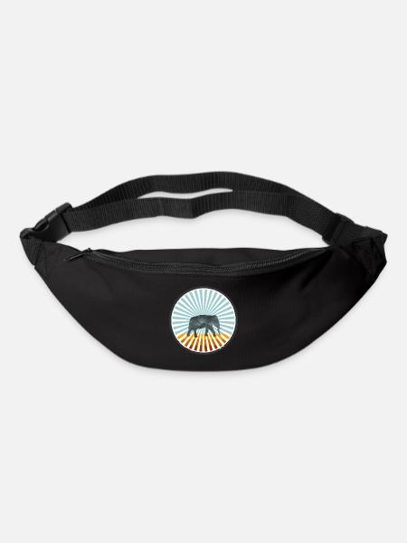 Elefant - Gürteltasche - Schwarz