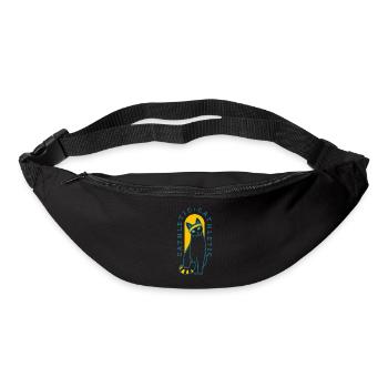 Gymnastik Ninja Katze Sportlich Kathleth Lustiges - Gürteltasche - Schwarz - Vorne