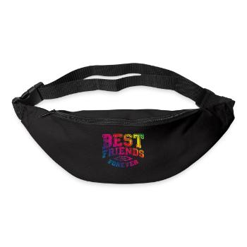 best friends colorful - Bum bag - black - Front