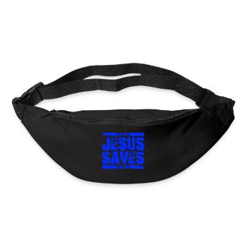 jesus saves - Bum bag - black - Front