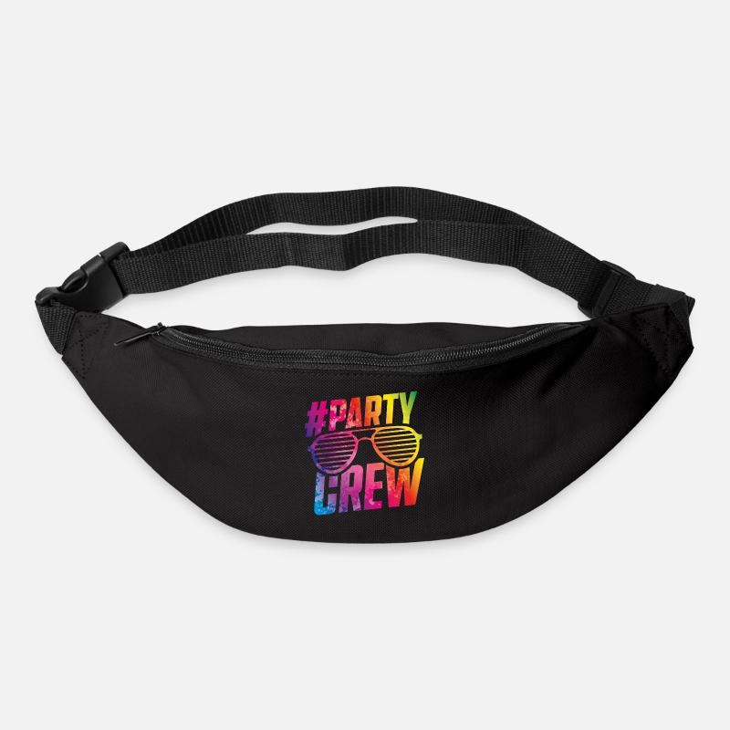 party crew bunt - Gürteltasche - Schwarz
