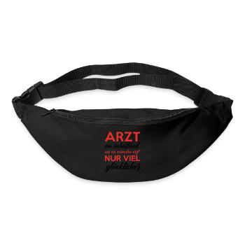 Arzt im ruhestand ist ein glücklicher - Gürteltasche - Schwarz - Vorne