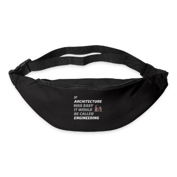 Architect Architecture Student Architectural Funny - Bum bag - black - Front