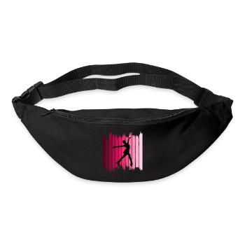 Eiskunstlauf Eiskunstlauf Schlittschuh Tanz Tänzerin Mama - Gürteltasche - Schwarz - Vorne