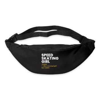 Eisschnelllauf Mädchen Eiskunstläufer Schlittschuh Wintersport - Gürteltasche - Schwarz - Vorne