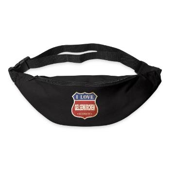 Gelsenkirchen Allemagne Ville J’aime Vintage - Sac banane - noir - Devant