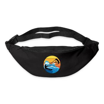 Kitesurf Kitesurf Kitesurf Vintage Rétro - Sac banane - noir - Devant