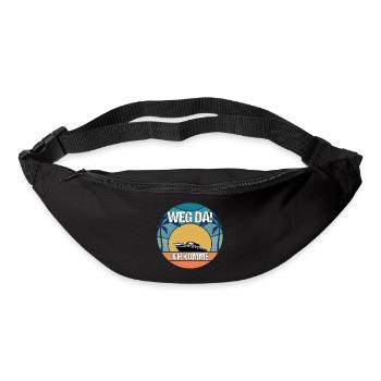Boot Captain Geschenk Schiff Bootsbesitzer Kapitän - Gürteltasche - Schwarz - Vorne