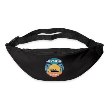 Boot Captain Geschenk Schiff Bootsbesitzer Kapitän - Gürteltasche - Schwarz - Vorne