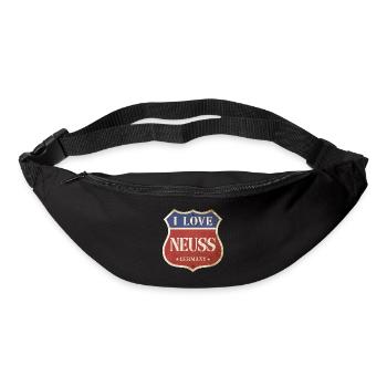Neuss Deutschland Stadt I Love Vintage Retro - Gürteltasche - Schwarz - Vorne