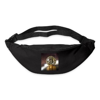 Bitcoin, Moon and Stars - Bum bag - black - Front