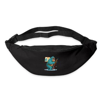 Chef-d’œuvre du singe - Sac banane - noir - Devant