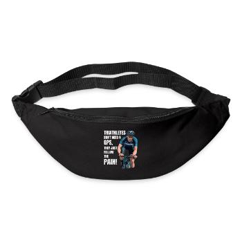 Swim Bike Run Triathlon Triathlete Athletics - Bum bag - black - Front