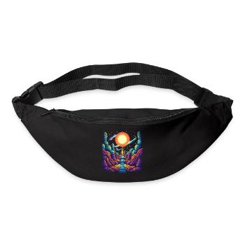 Stairway to Heaven - Psychedelic Castle Art - Bum bag - black - Front